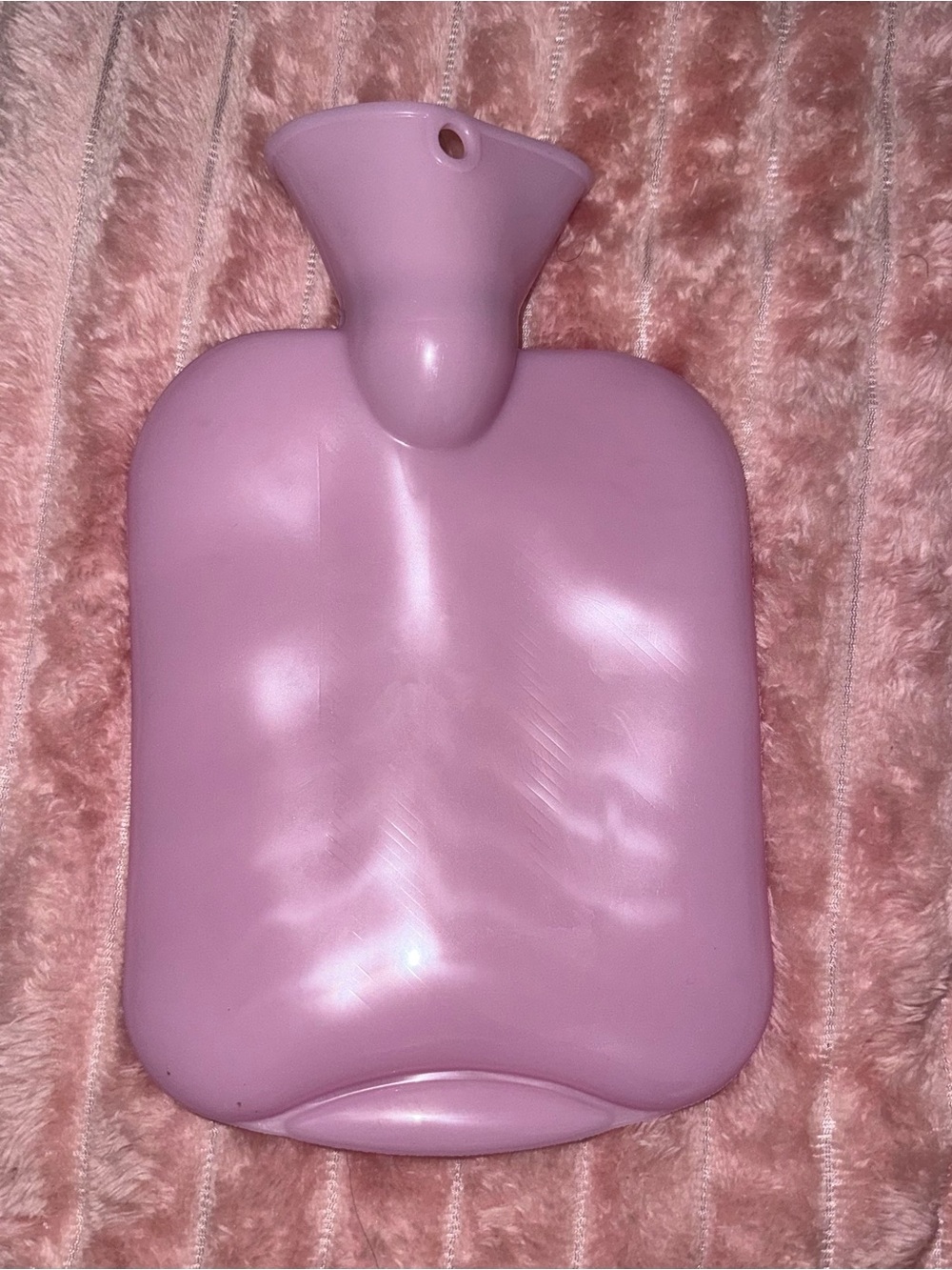 Soft Pink Hot Water Bottle for Soothing Warmth